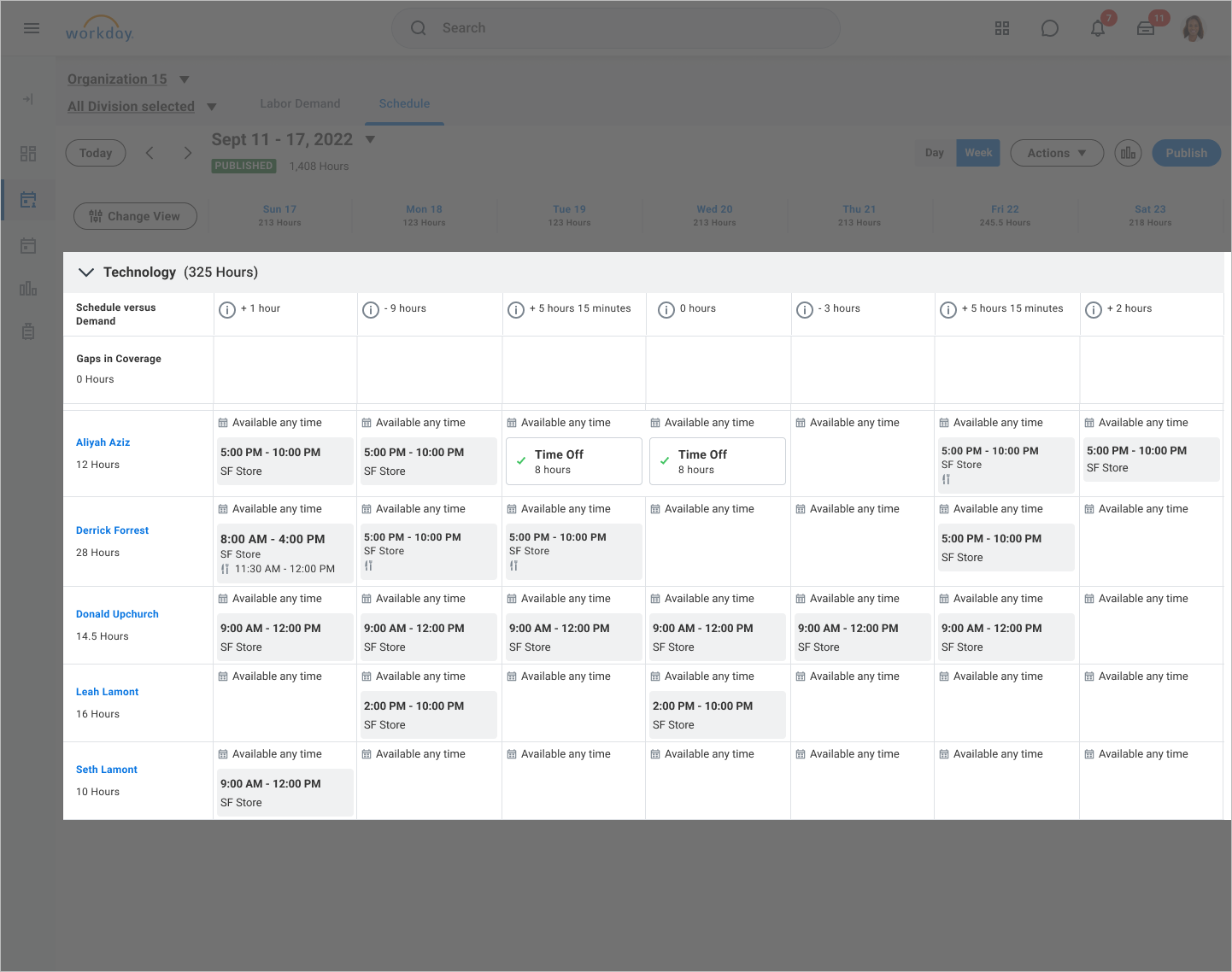Scheduling upcoming schedules