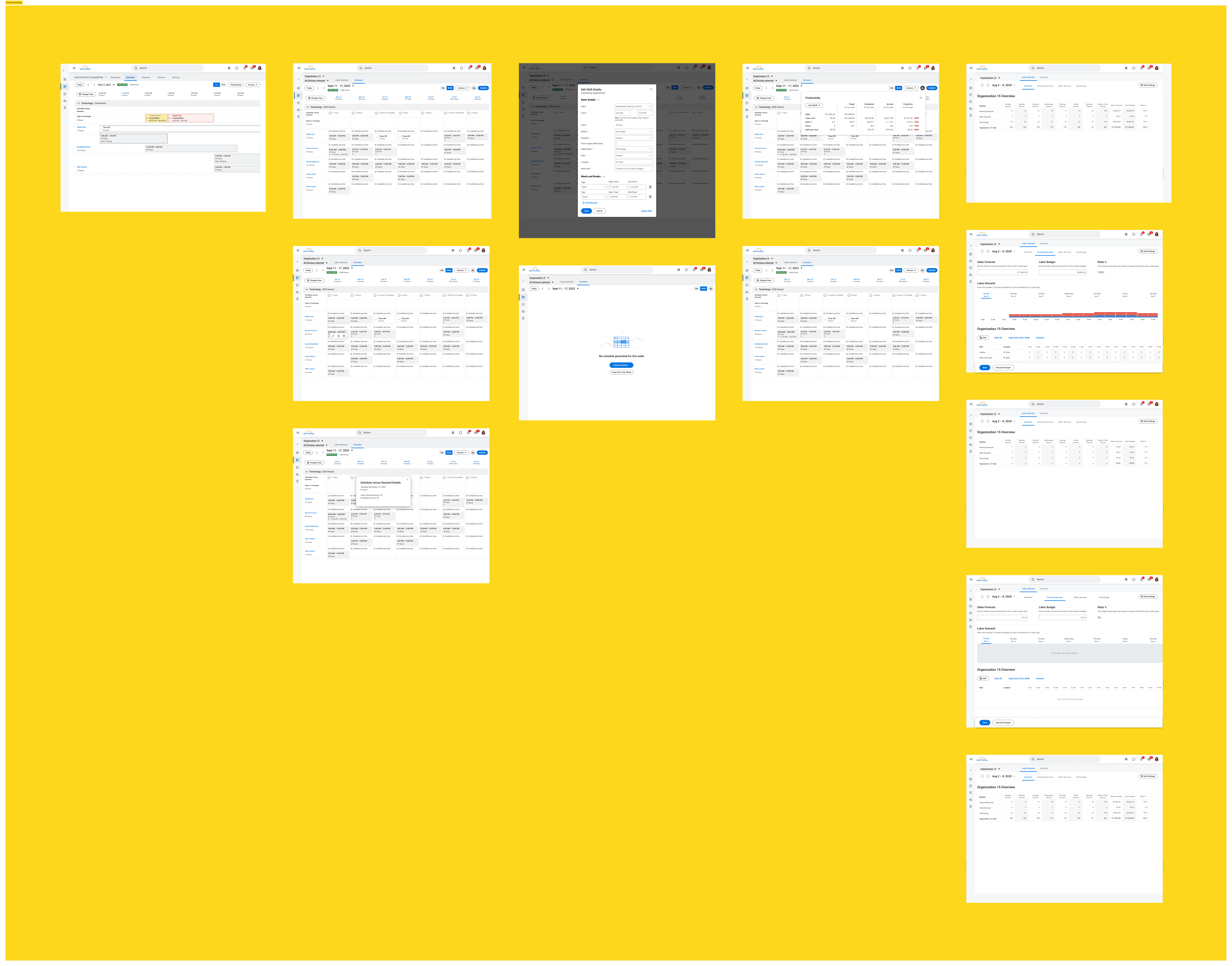 Scheduling Template