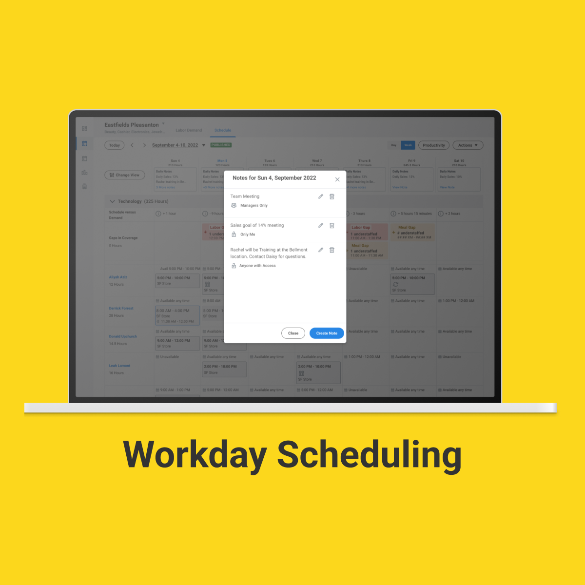 Workday Scheduling