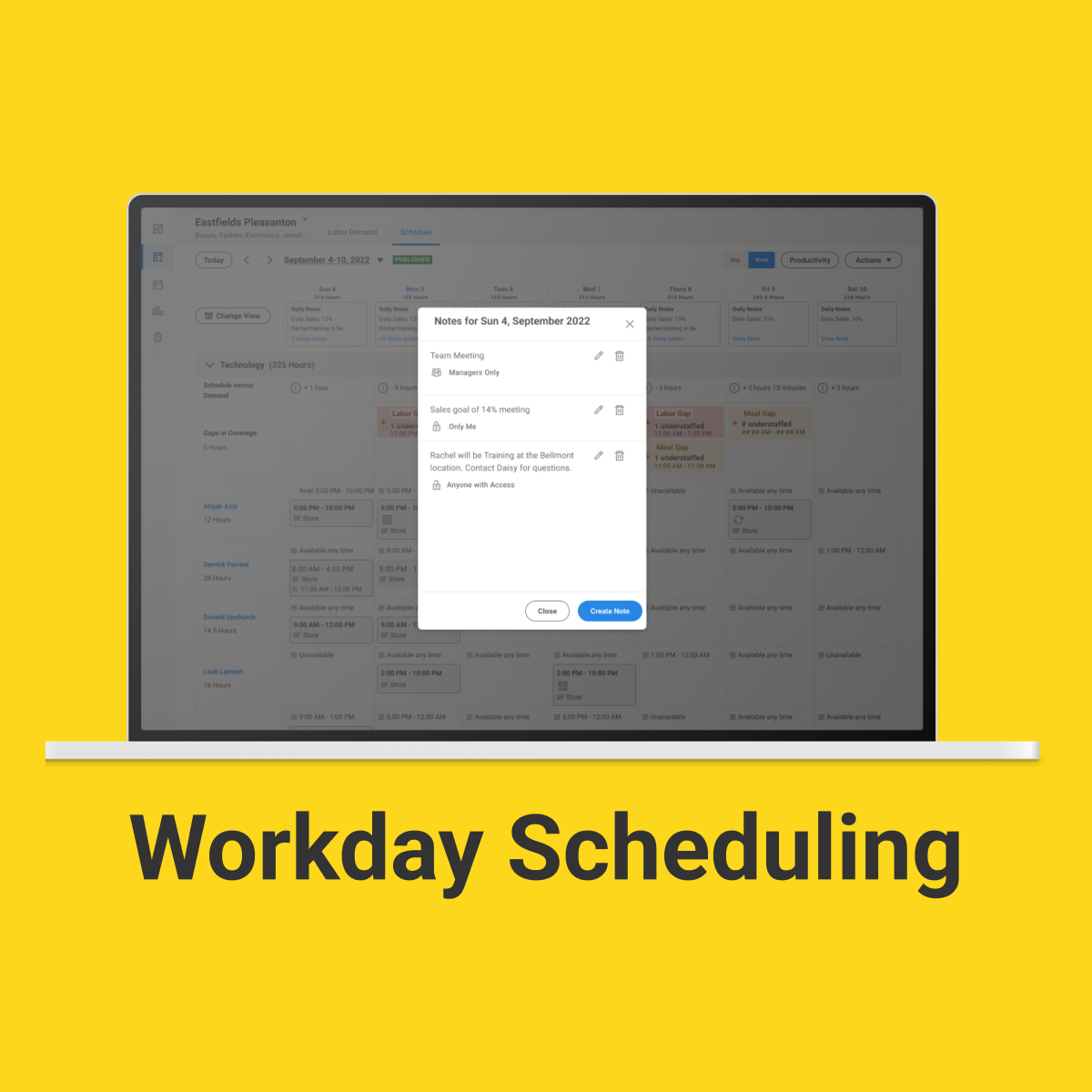 Workday Scheduling